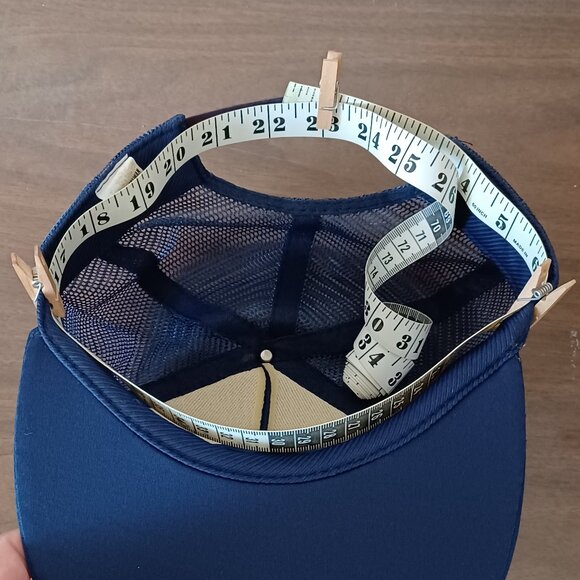 Vintage 1980s Made in Taiwan Bahamas Embroidered Blue Trucker Hat Snapback Cap - Picture 12 of 12